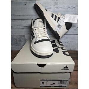 Women's Size 6 / Kids 5Y Adidas Break Start Mid Shoes White Black IH7880 New
